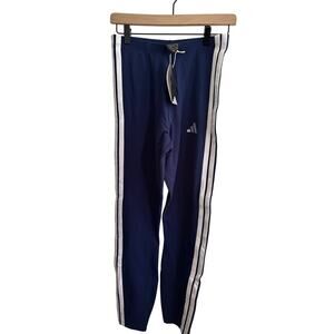 Adidas Men’s Medium Navy Track‎ Pants – Slim Fit 3-Stripes NWT